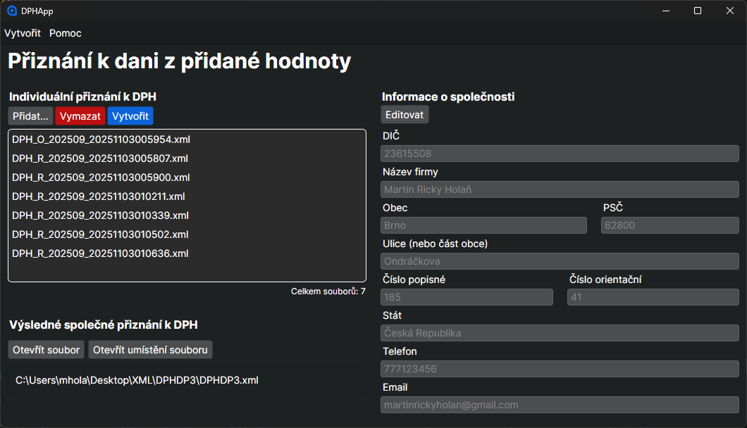 Screenshot of DPHApp